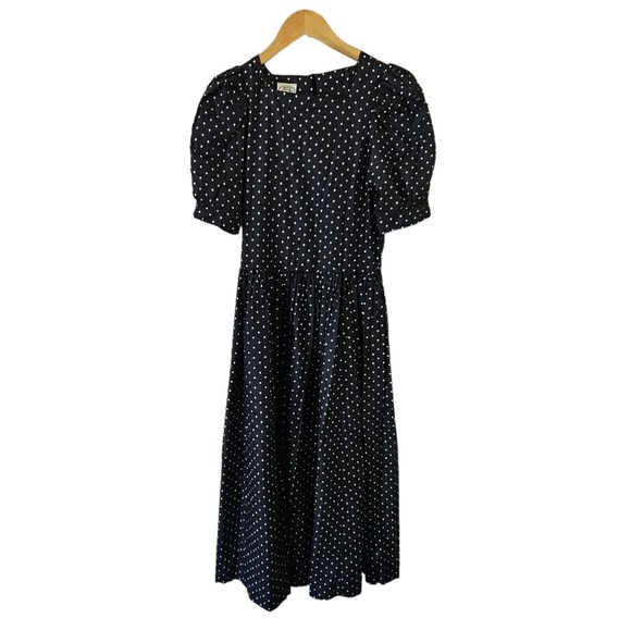 Laura Ashley Vintage Cottage Core ‎ Polka Dot Dress  6 UK 8 - Picture 1 of 6